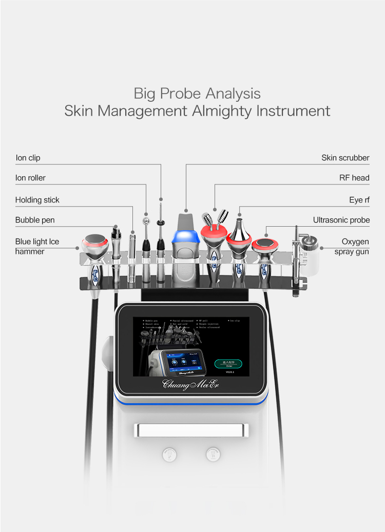 10 in 1 Multifunctional Anti-Aging Facial Cleansing Hydra Microdermabrasion Hydro Skin Lifting Facial Machine Skin Care Beauty
