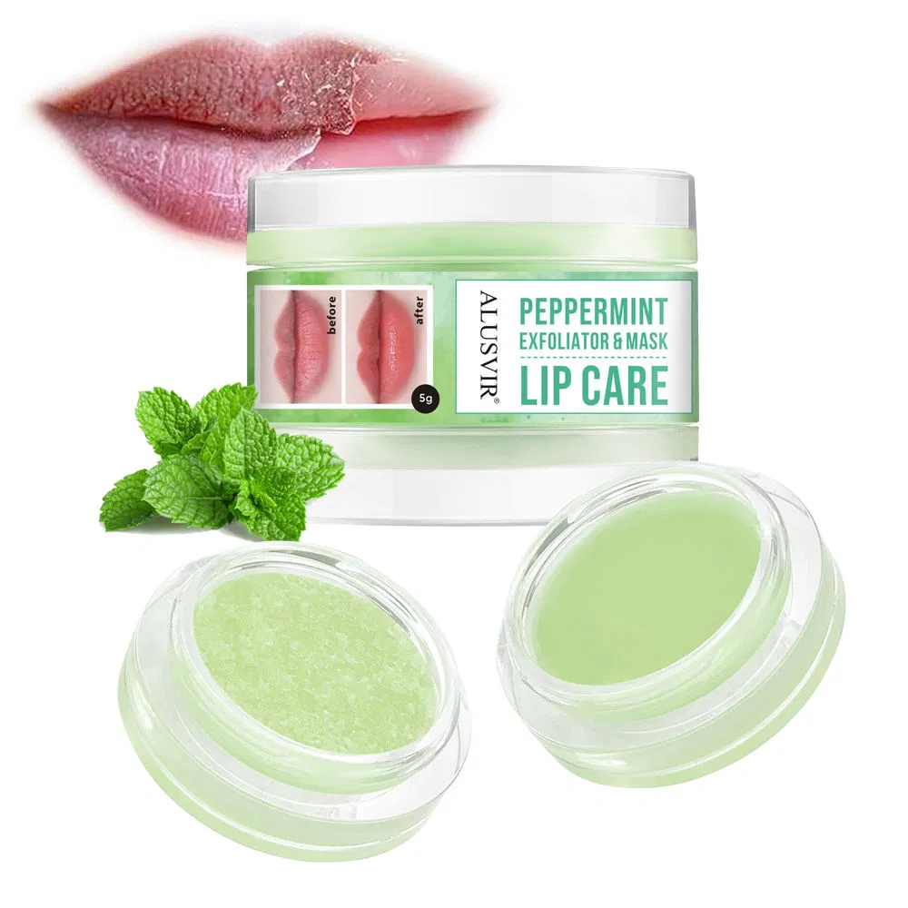 Organic Exfoliating Brightening Sugar Lip Scrub Mint Lip Scrubs Exfoliator