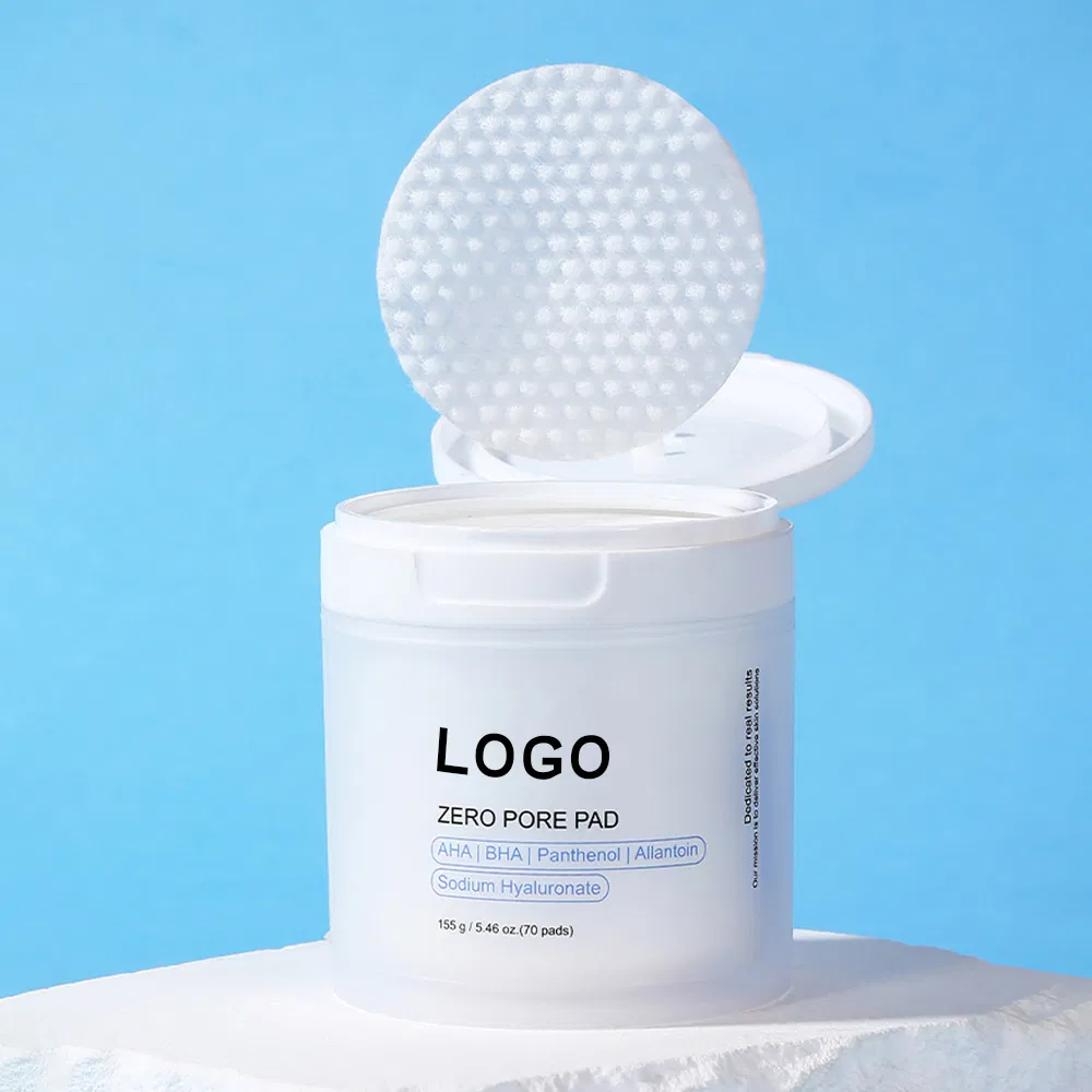 Aha BHA Lactic Acid Face Pore Beauty Toner Pads Wholesale Private Label Facial Cosmetics Skin Care