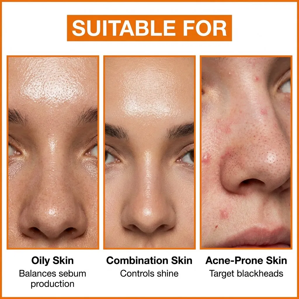 Skincare Brightening Vitamin C Face Wash Zinc PCA Acne Control Facial Cleanser