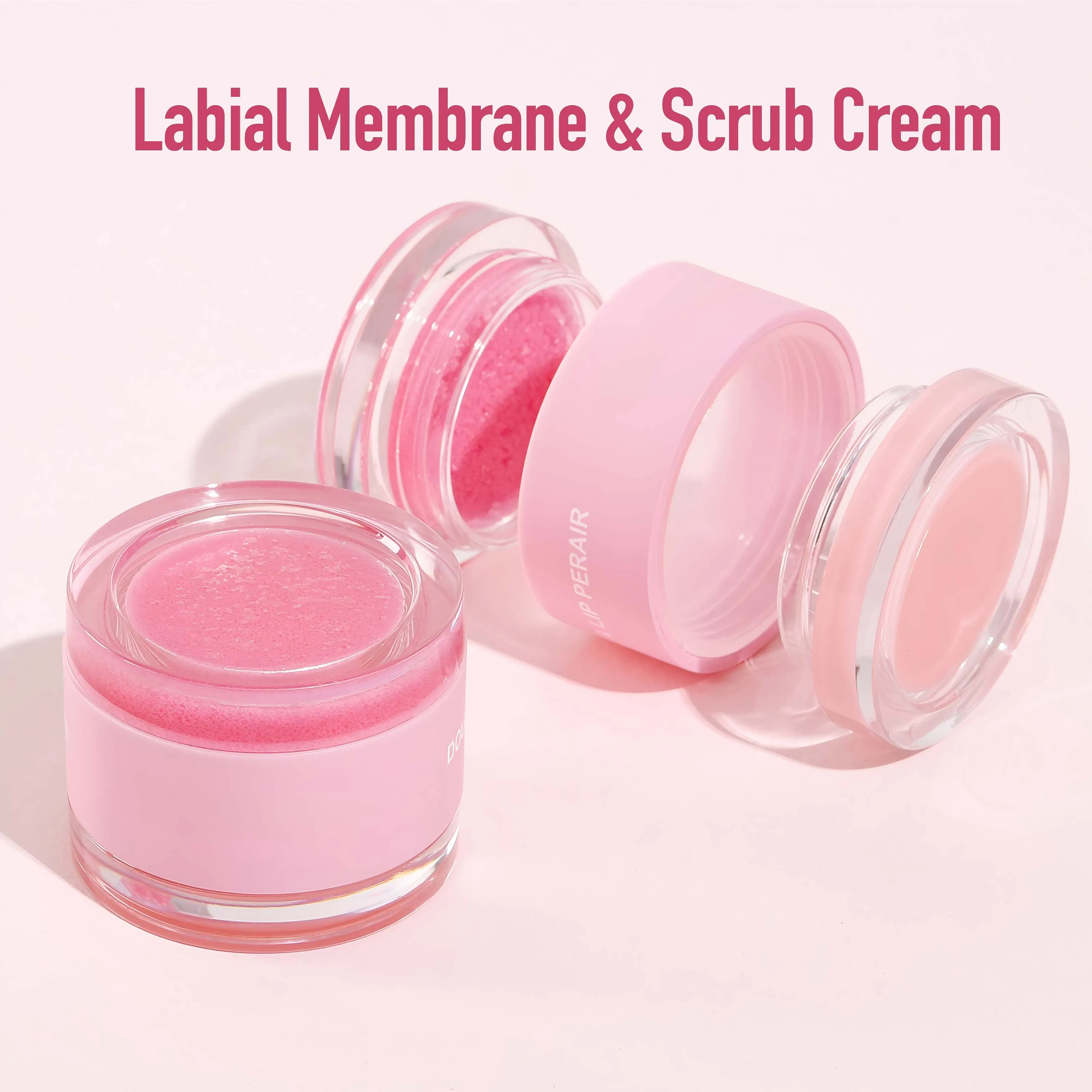 2 in 1 Softening and Moisturizing Labial Membrane &amp; Scrub Cream; Dual-Action Natural Gentle Repairing and Exfoliating Long Lasting Lip Scrub