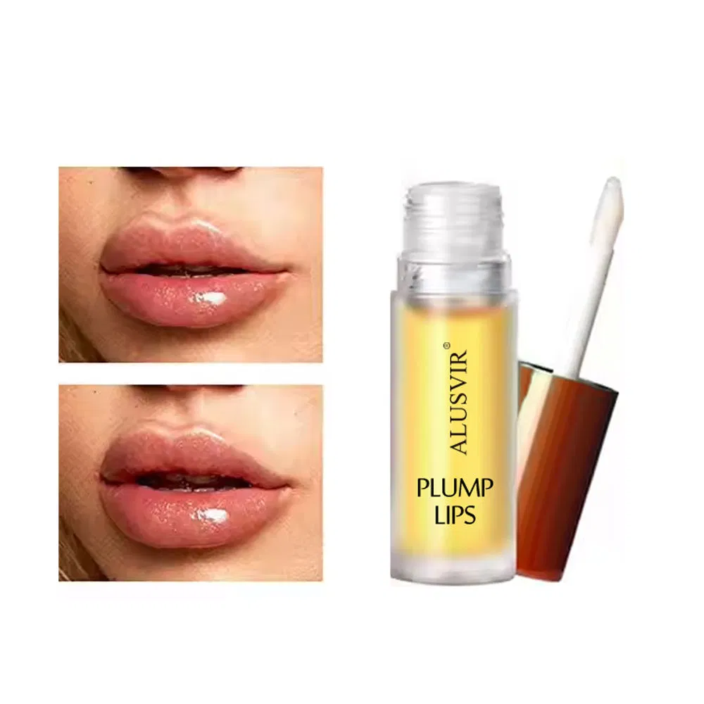 Vegan Lip Plumping Oil Moisturizing Lip Gloss Plumper Enhancer Maximizer