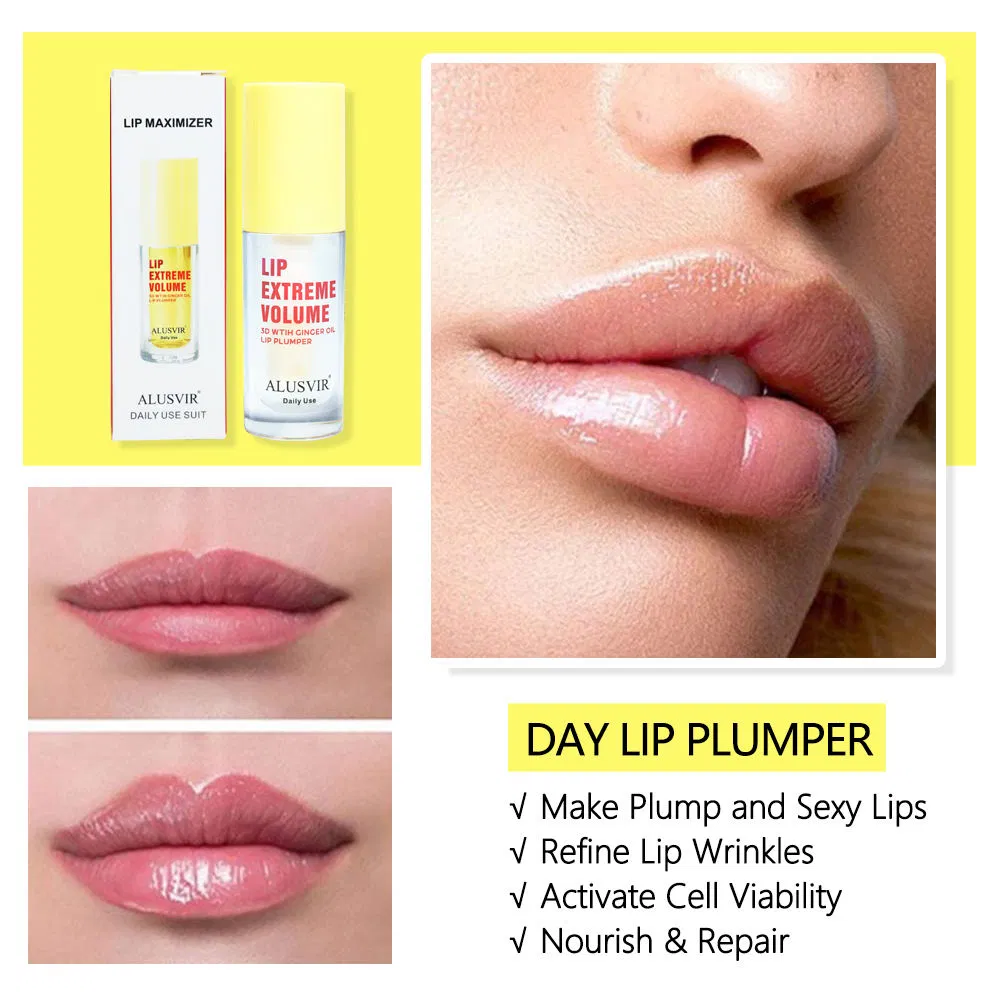 Ready to Ship Long Lasting Lip Plumper Oil Gloss Transparent Color Light