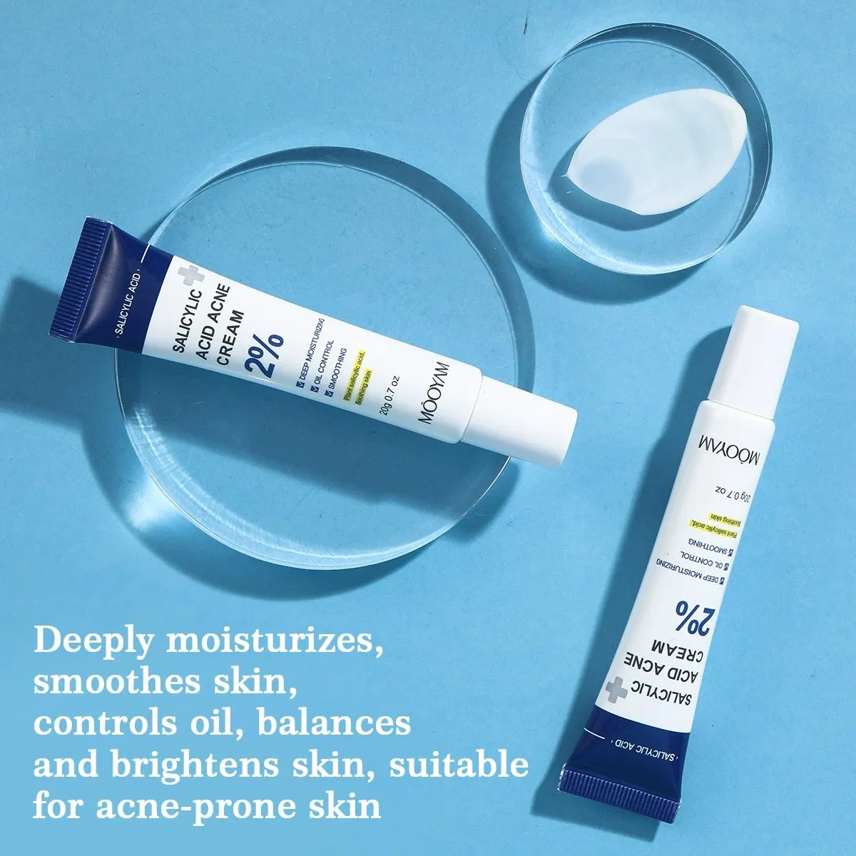 Salicylic Acid Cream Facial Skin Repair Lightening Hyaluronic Acid Acne Removal Cream Skin Care Face Cream