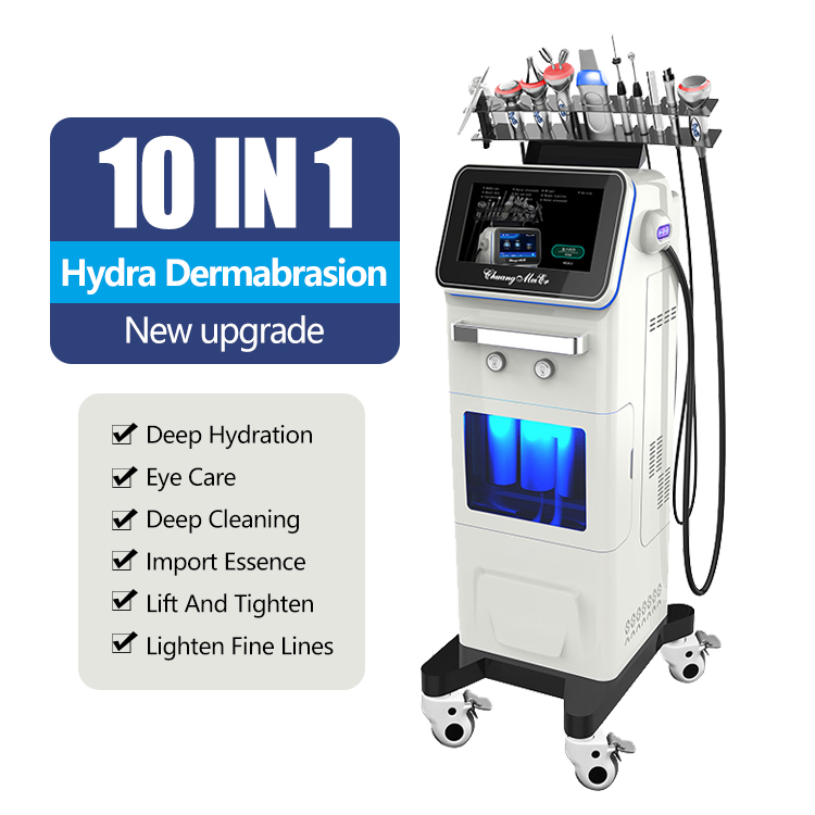 10 in 1 Multifunctional Anti-Aging Facial Cleansing Hydra Microdermabrasion Hydro Skin Lifting Facial Machine Skin Care Beauty