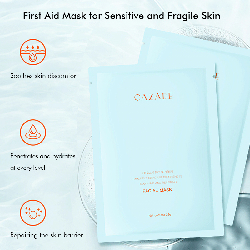 OEM/ODM Deep Hydrating Facial Mask for Dry Skin Brightening &amp; Skin Tone Evenness Moisturizing Masks for Soft Smooth Skin Care