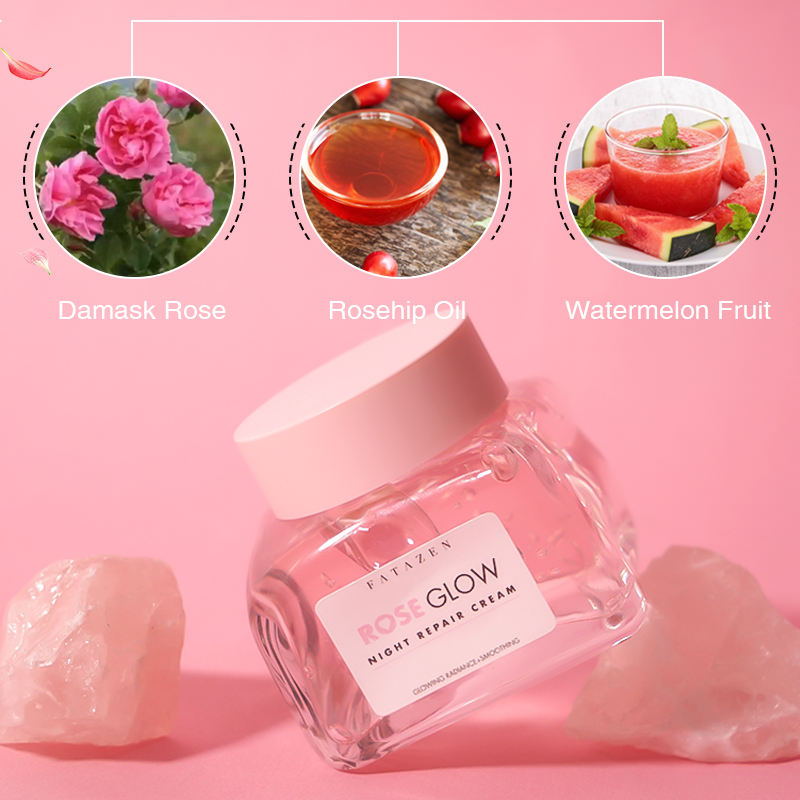 Wholesale Deep Hydration Damascus Rose Jelly Mask Face Gel Mask OEM Skin Care Whitening Smoothing Extract Facial Sleeping Mask