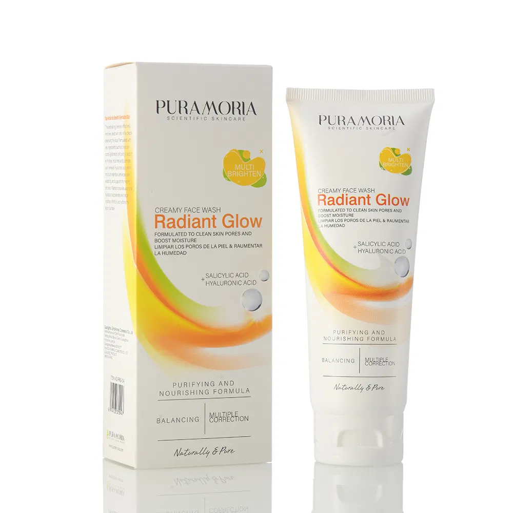 Puramoria Salicylic Acid Dense Foam Face Wash Deep Pore Hydration and Brightening Facial Cleanser