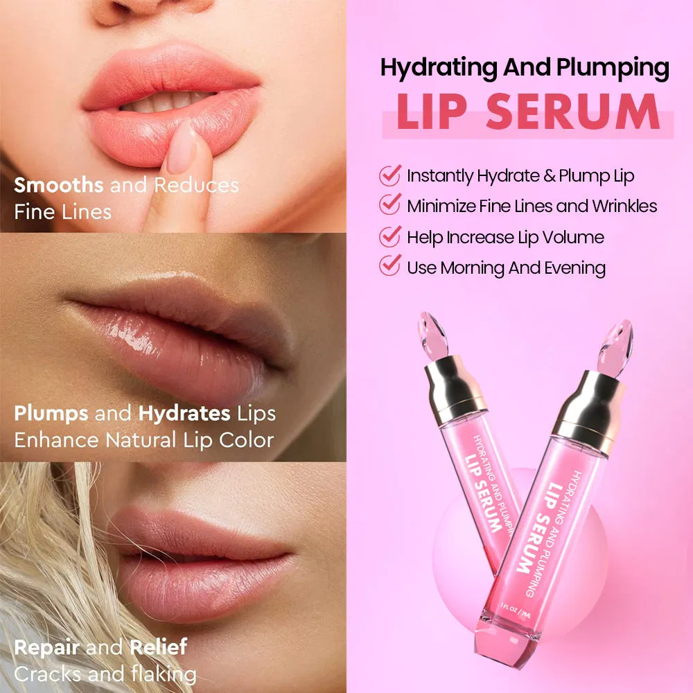 Hydrating Plumping Lip Serum Smooth Reduce Fine Lines Lip Plump Oil