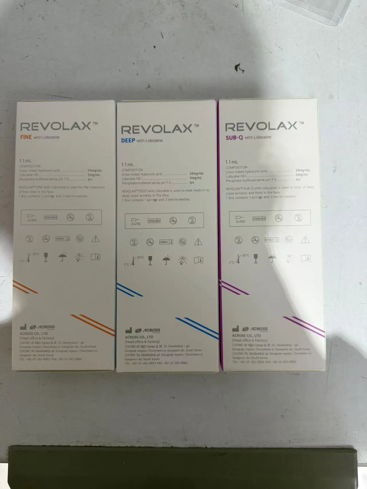 Korea Original Revlax Deep Sub-Q Filler Hyaluronic Acid for Wrinkle Removal Skin Rejuvenation Skin Whitening and Hydration Dermal Filler