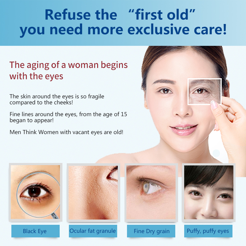 Hot Sale Anti Aging Anti Wrinkle Crystal Collagen 24K Gold Powder Night Repair Eye Cream Eye Mask