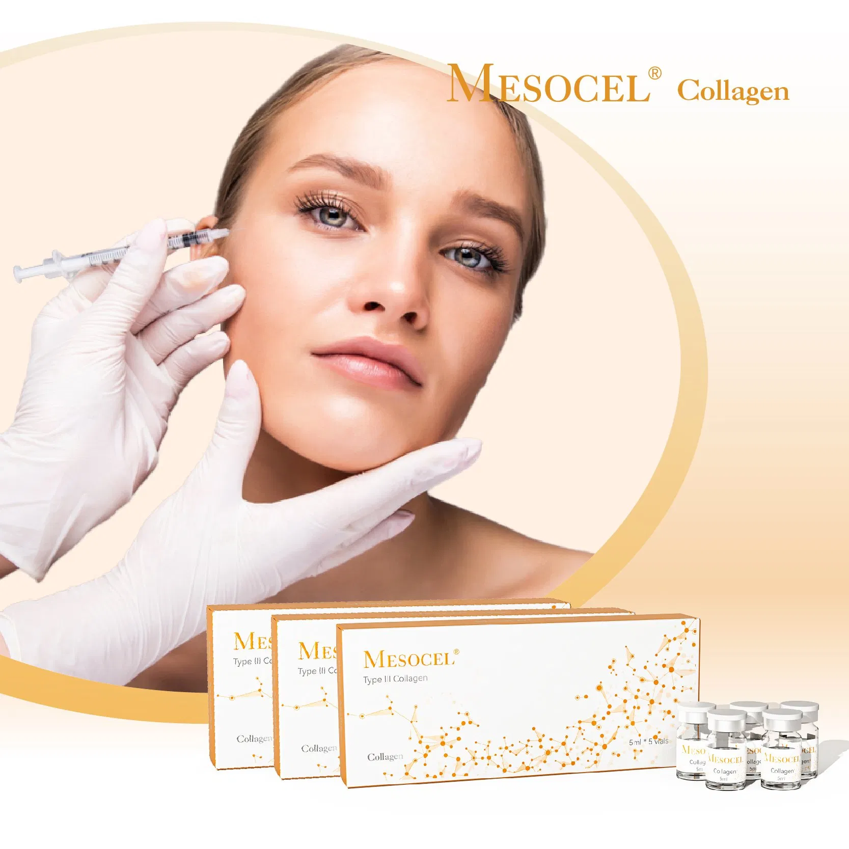 Mesocel Facial Care Collagen Serum for Moisturizing Nourishing with Skin Like Peeled Eggs