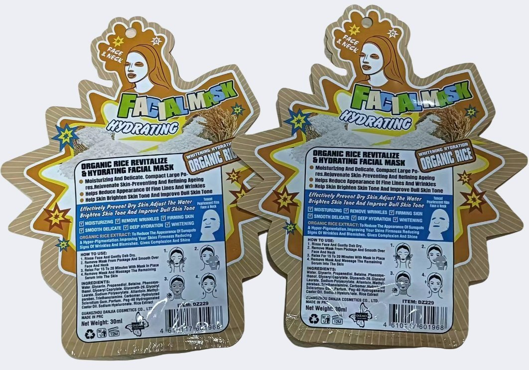 Organic Rice Revitalize Soothing Repair Hydrating Facial Mask