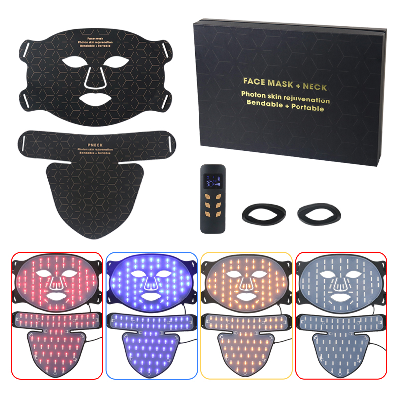 Photodynamic Therapy Electric LED Neck Mask Skincare Device Skin Repair Home Equipment Vg-H402bn LED Facial Mask