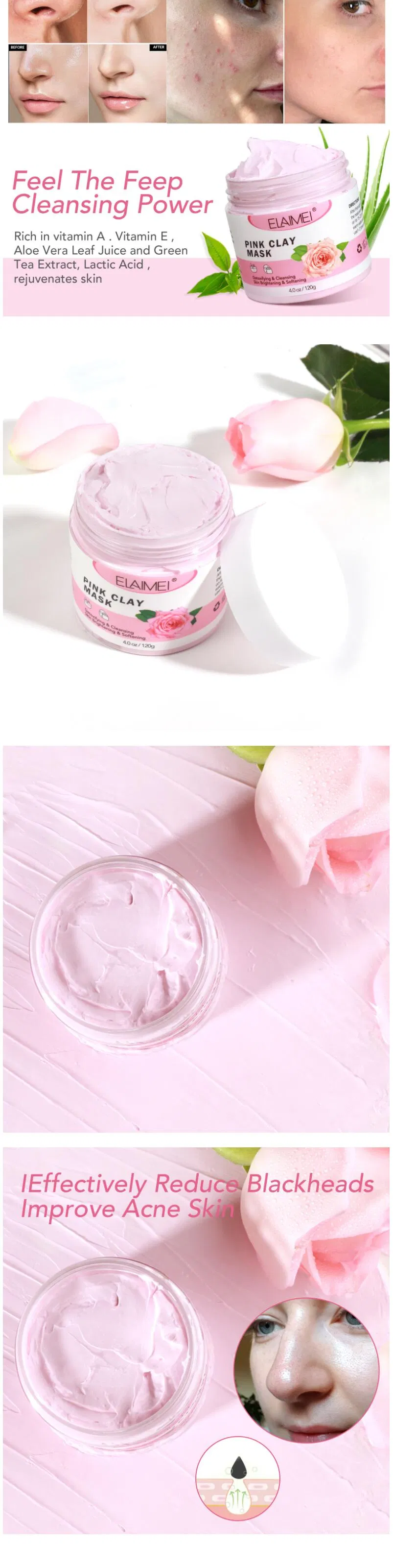 Rose Clay Mask Application