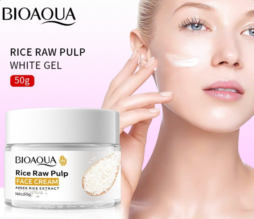 Rice Moisturizing Cream Moisturizing Skincare Cream Gentle Hydrating Skin Brightening Skin Care Moisturizing Rice Raw Pulp Cream