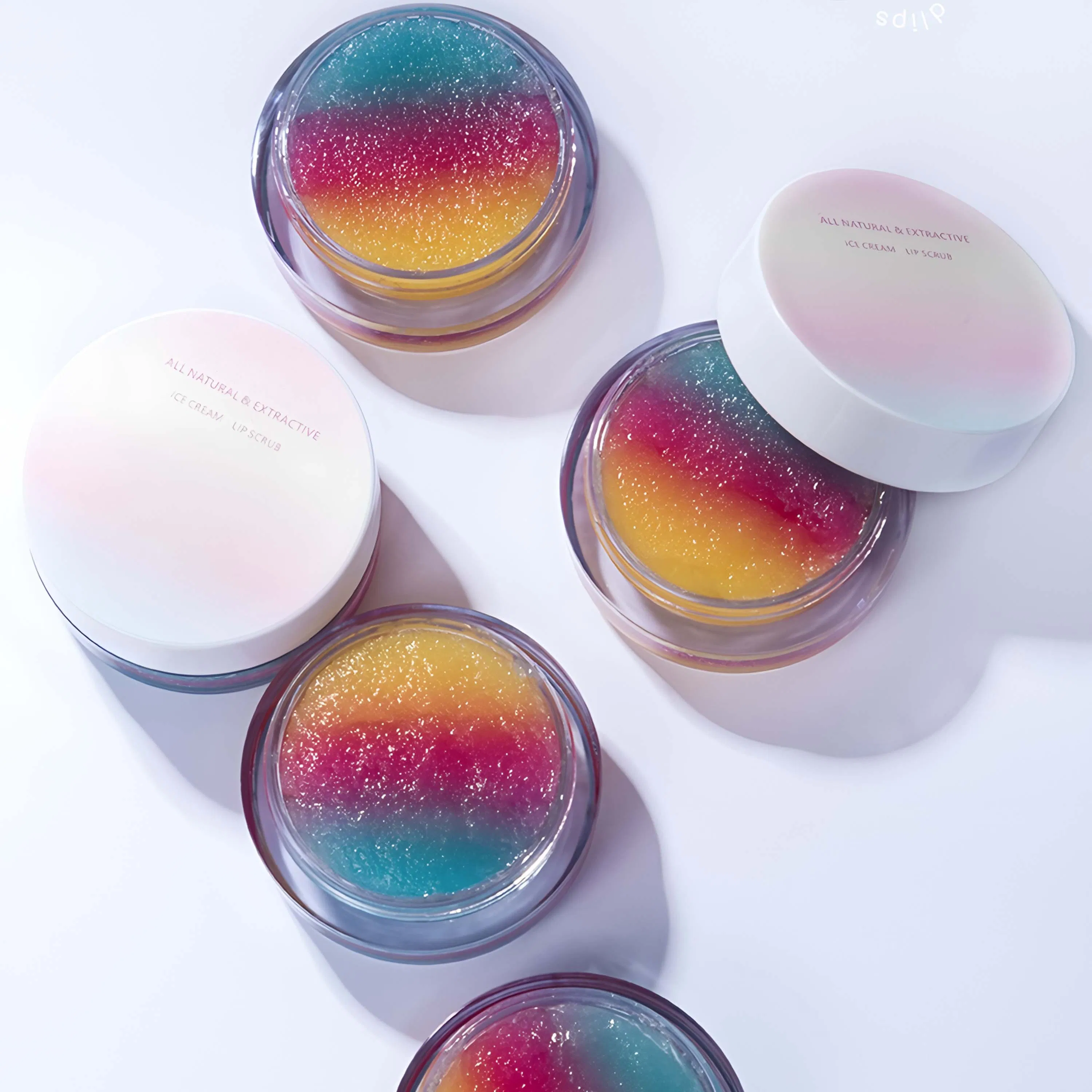 Hydrating and Moisturizing Lip Mask; Exfoliating and Mild Moisturizing Care Lip Scrub; All Natural Extractive Ice Cream Lip Scrub Solve Dry Rough Lip Problems