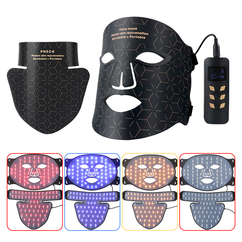 Photodynamic Therapy Electric LED Neck Mask Skincare Device Skin Repair Home Equipment Vg-H402bn LED Facial Mask