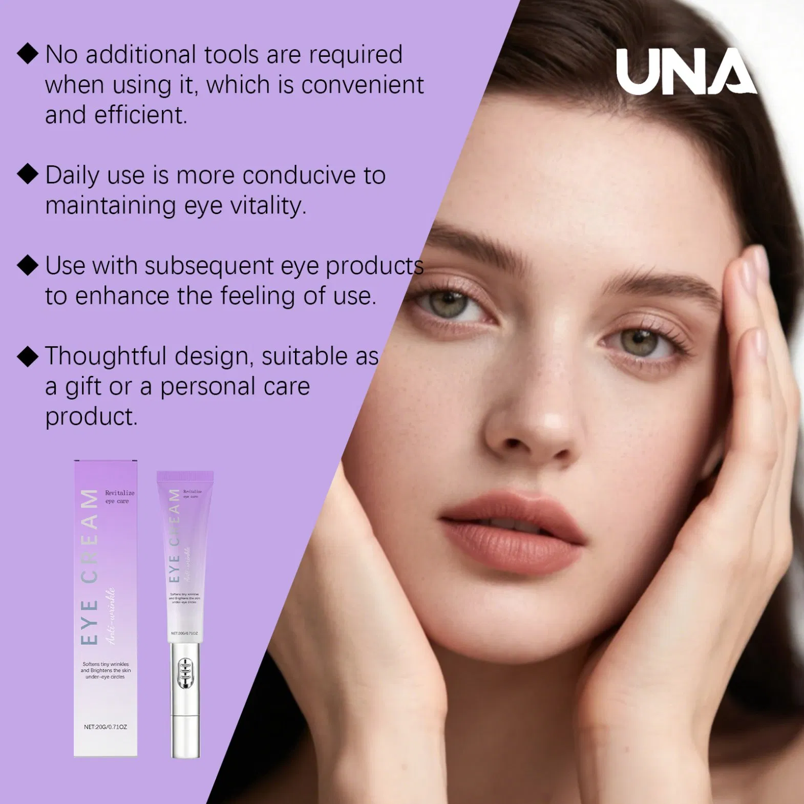 Eye Cream - Gently Cares for and Nourishes Skin, Hydrates and Smoothes Eye Area, Daily Moisturizing Eye Care Cream