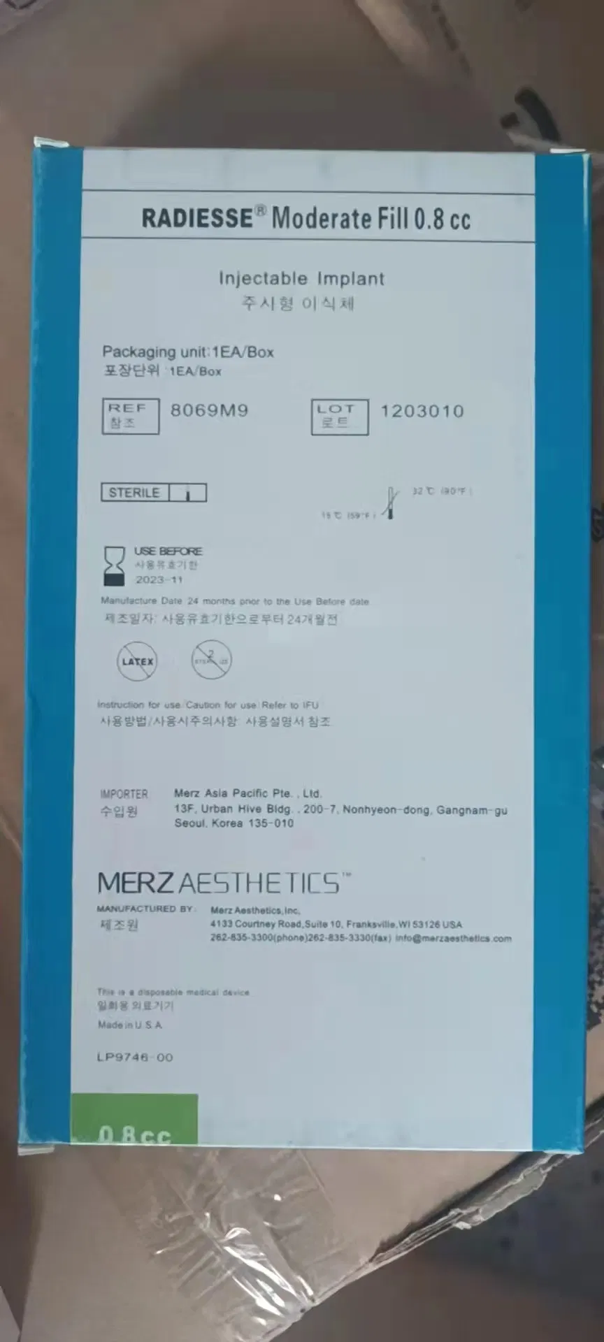 Radiasse Dermal Fillerr Hyauronicc Acidd Dermal Filler 1.5ml 0.8ml for Face Hyaluronate Acid Dermal Filler for Lips and Anti Aging