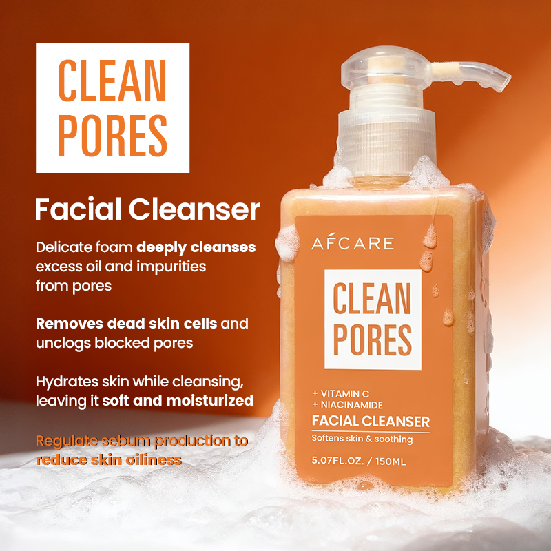 Vitamin C Facial Cleanser Soothing Deep Cleanse for Dry Dull Irritated Brightening