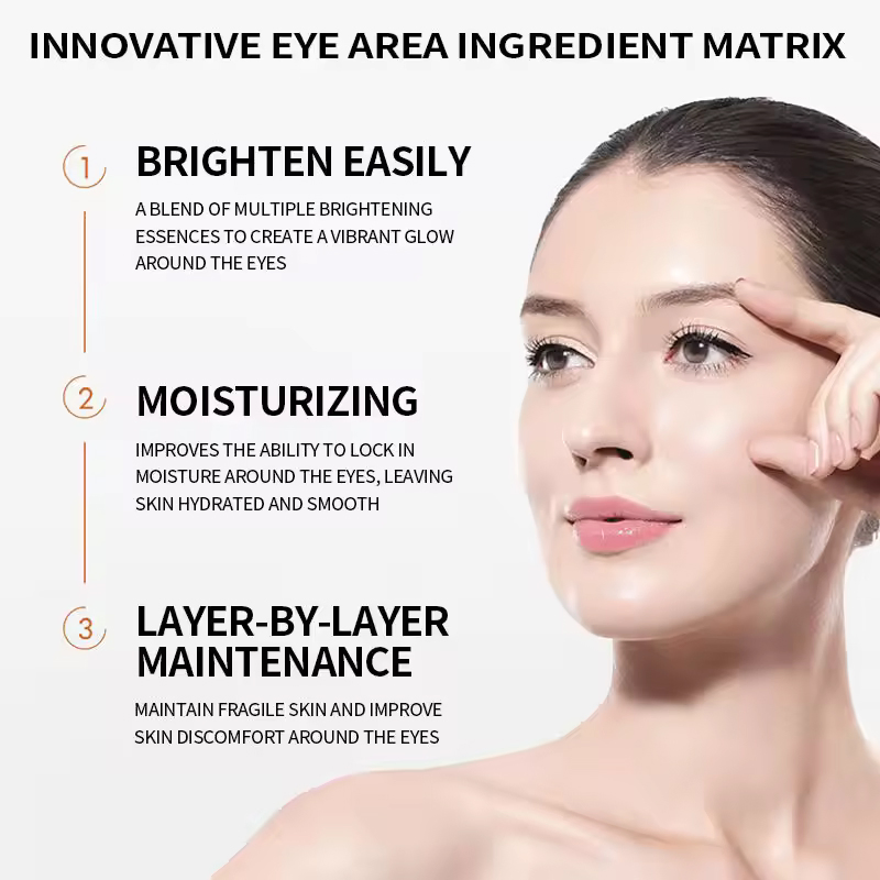 High Quality Custom Instant Brightening Eye Cream Anti-Wrinkle Removal Dark Circle Treatment Wholesale Beauty Personal Care