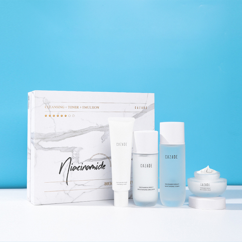 OEM/ODM Super Factory Wholesale Brightening Skin Care Set Reduce Dullness Strengthen Moisture Barrier Decrease Fine Lines and Wrinkles Face Care