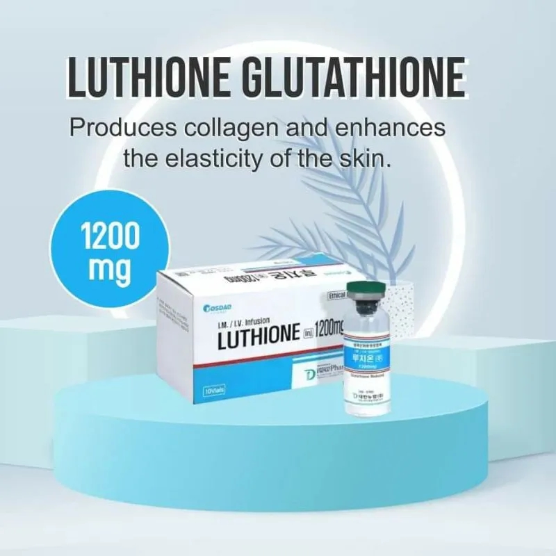 Korea Cindella Luthione 1200mg Glutathione Whitening Vitamin C 10ml*10 Skin Care