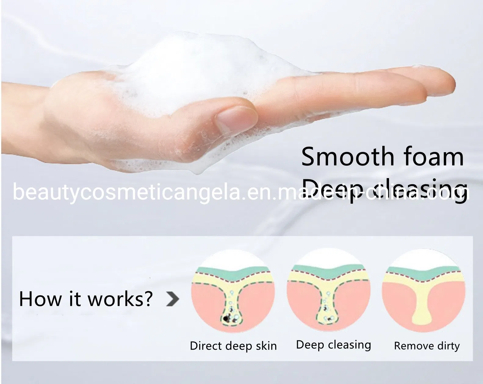 OEM Moisturizing Cleaning and Washing Face Deeply Remove Dirt From Pores and Oil Control Deep Cleansing Facial Cleanser