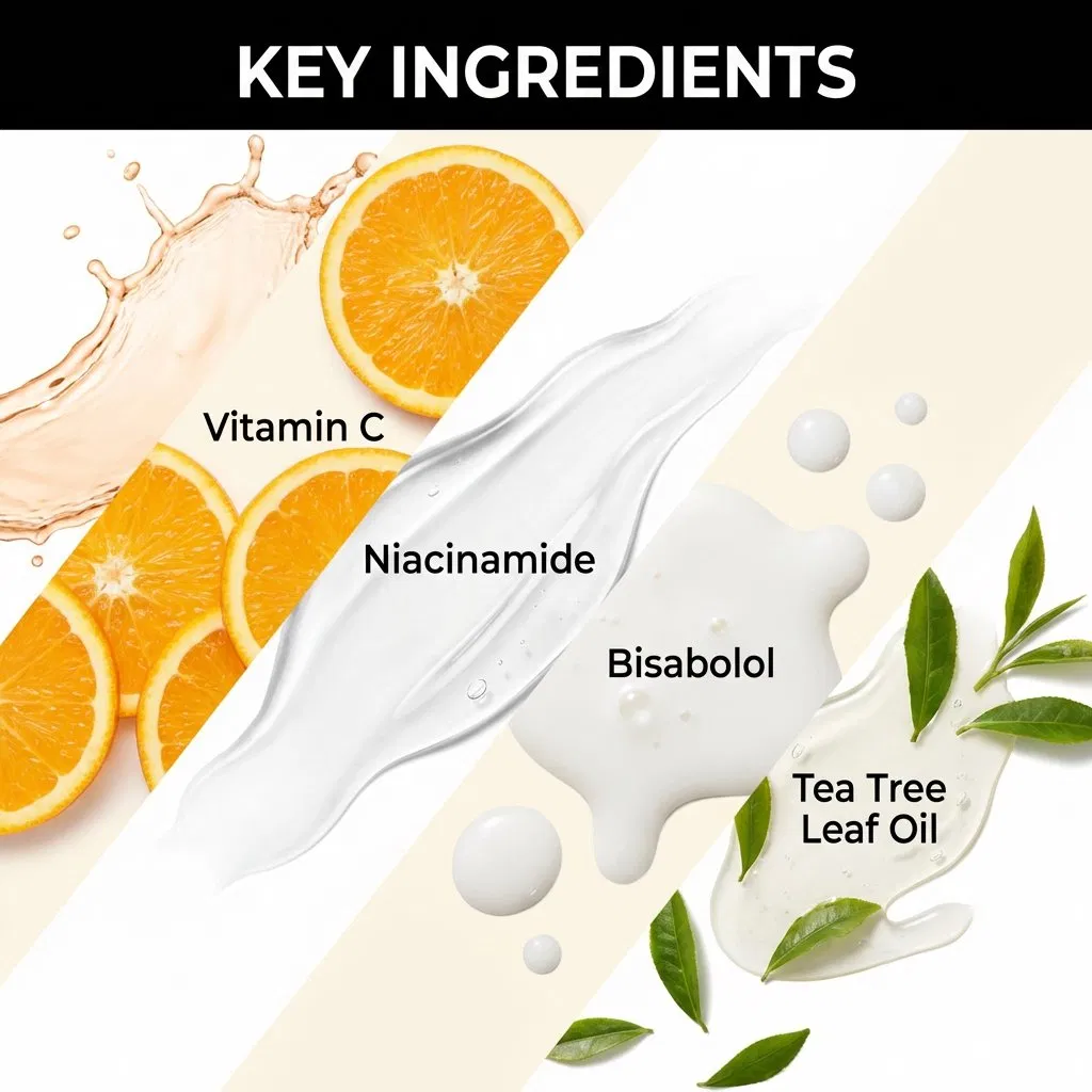 Skincare Brightening Vitamin C Face Wash Zinc PCA Acne Control Facial Cleanser