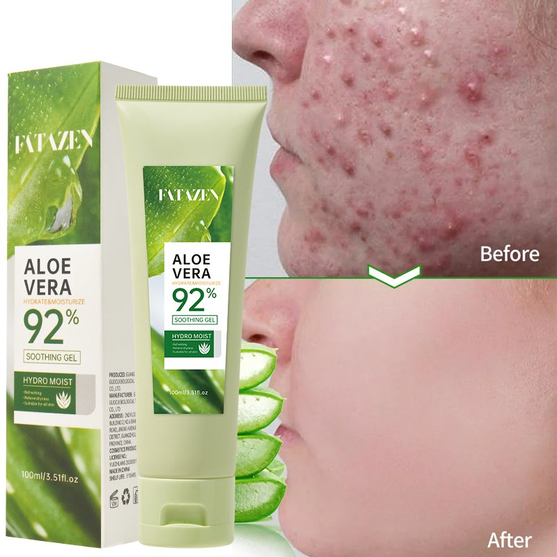 Private Label Facial Care Younger Cleanser for Acne-Prone Skin Repairs Dry Skin Improves Acne Scars Aloe Vera Soothing Gel