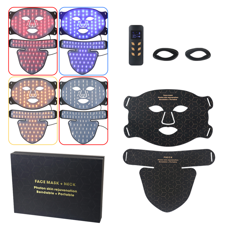 Photodynamic Therapy Electric LED Neck Mask Skincare Device Skin Repair Home Equipment Vg-H402bn LED Facial Mask