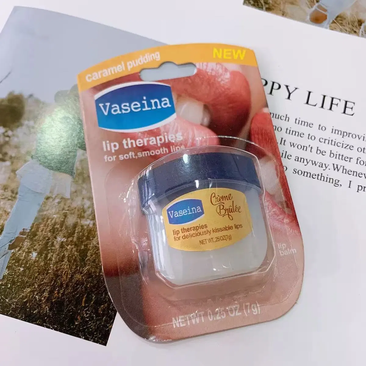 Vaseline Rosy Tint Lip Balm 0.25oz Skin Care for Sheer Pink Color &amp; UV Protection Tiktok Viral