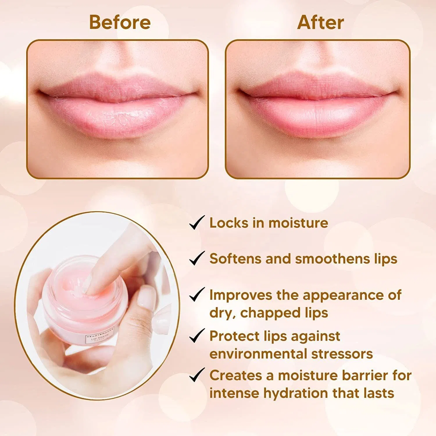 Private Label Organic Sleeping Lip Mask Hydrating Repair Vegan Herbal Fruit Lip Balm