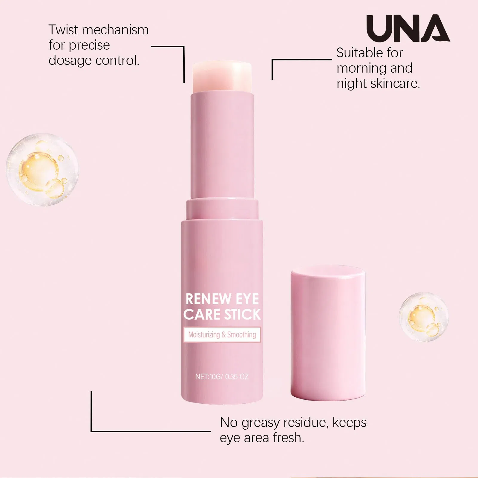 Retinol Eye Cream Stick - Plumps and Moisturizes Eye Skin, Portable Care, Easily Absorbed Eye Cream Stick