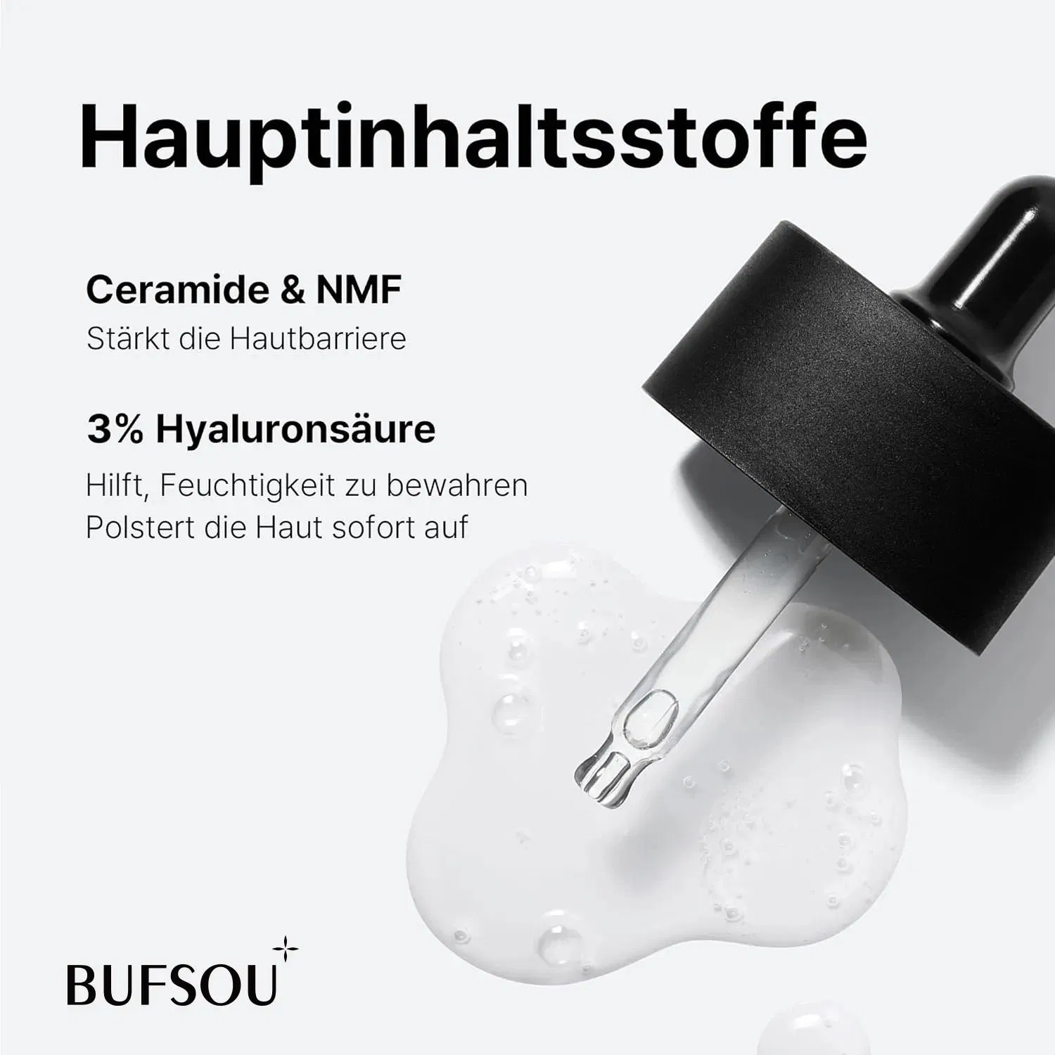 Private Label Hydration Moisture Ceramide Hyaluronic Acid Facial Serum Anti Aging Wrinkle Repair Facial Serum for Skin Care