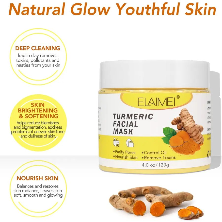 Online Wholesale in Stock Natural Skin Care Pink Rose and Turmeric Mud Beauty Organic Mud Facial Mask Moisturizing Deep Cleansing Detoxifying Face Clay Mask