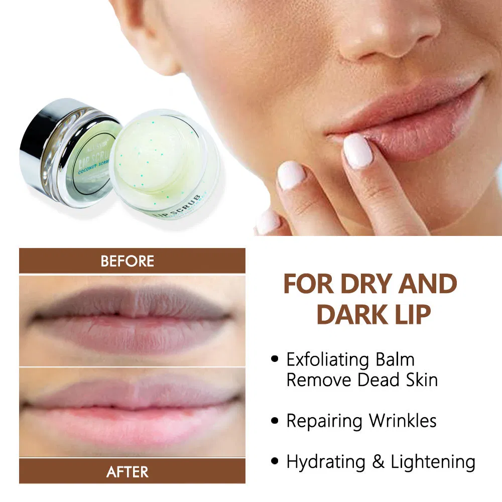 Exfoliating Hydrating Vegan Lip Scrub Organic Sugar Lip Scrub