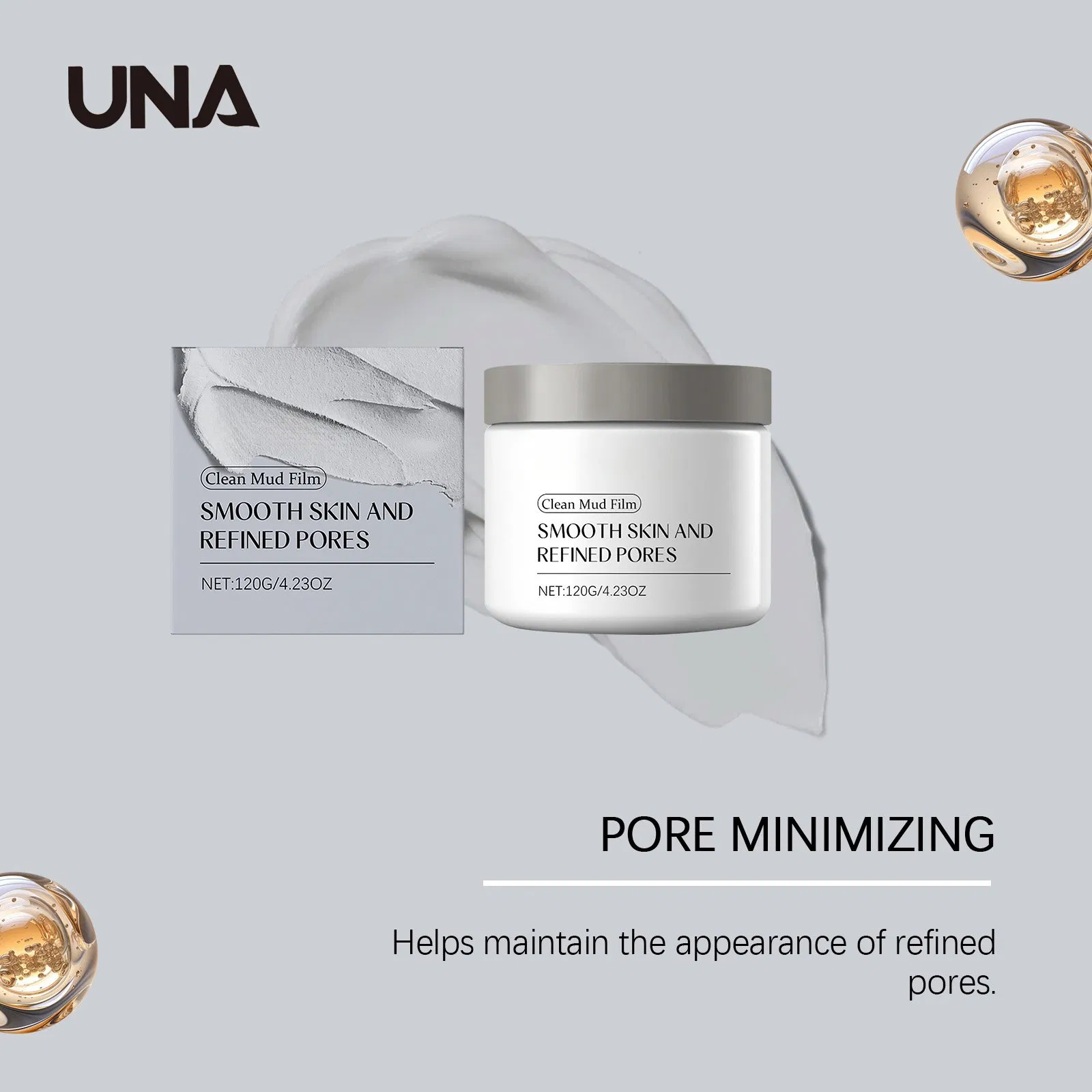 Pore Cleansing Clay Mask - Gently Cleanses, Nourishes and Moisturizes Skin, Facial Cleansing Clay Mask