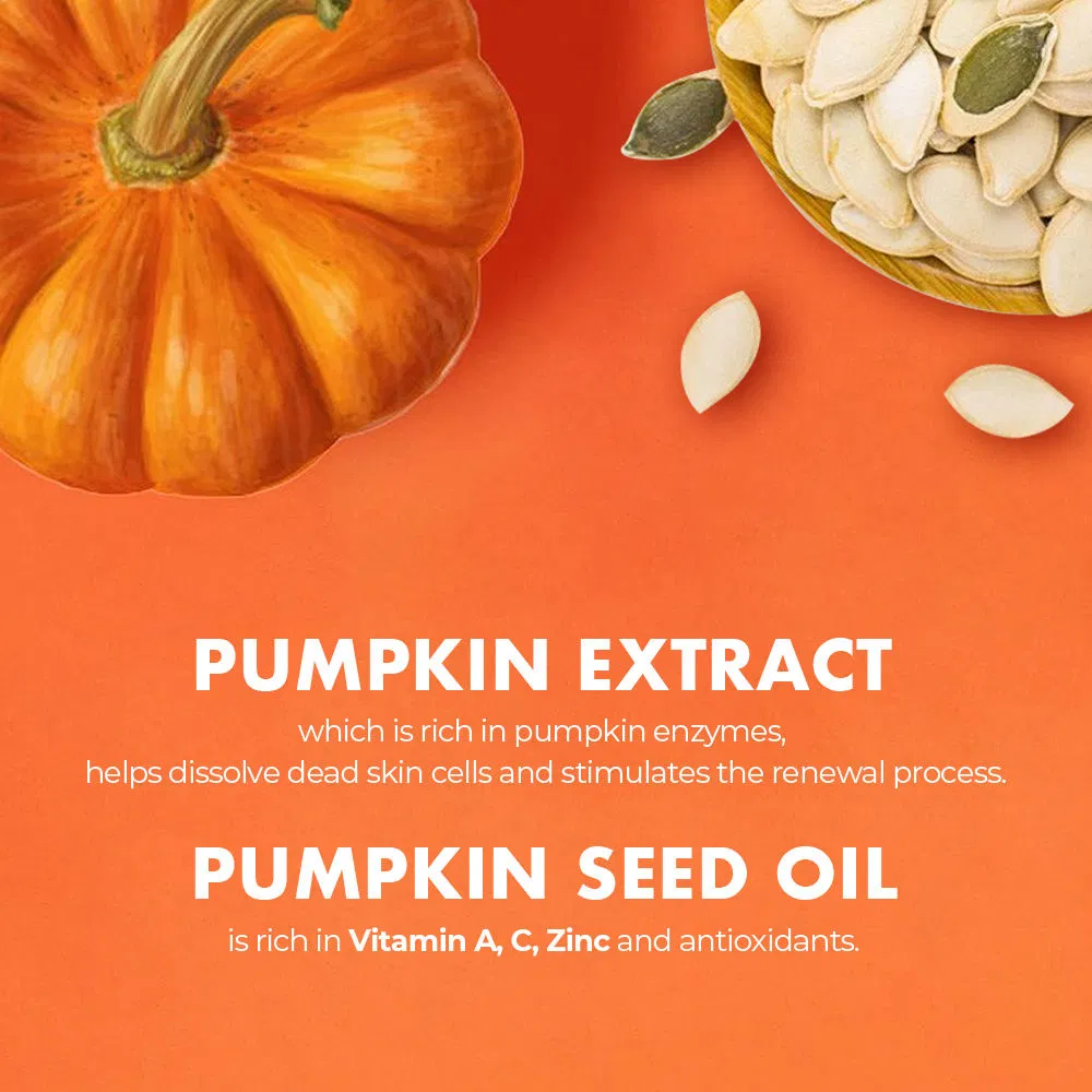 Women Pumpkin Cleansing Facial Mask Whitening Gently Exfoliating Clean Face Mask