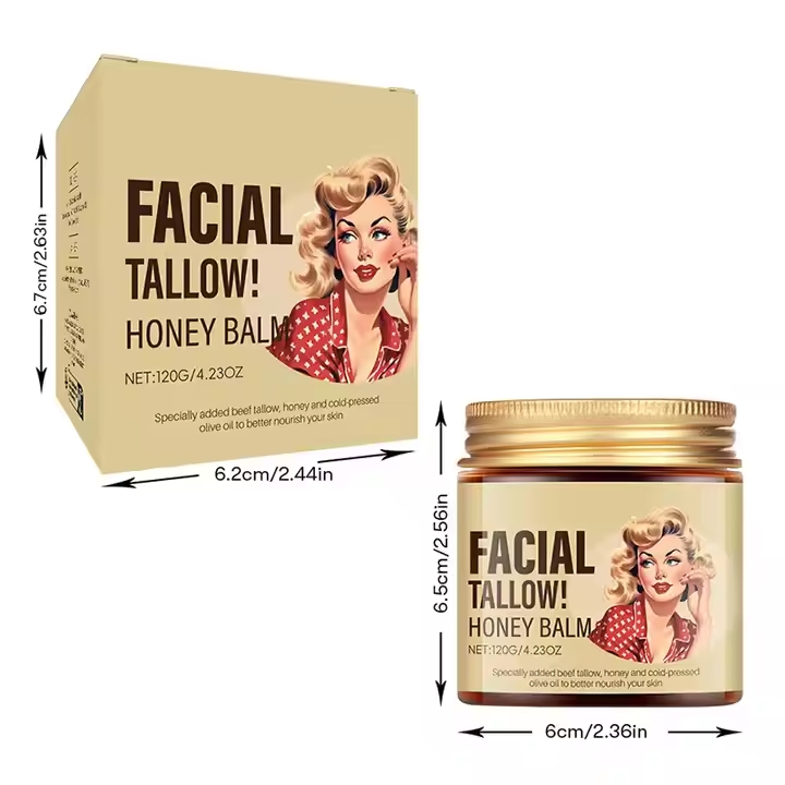 Deep Moisturizing Facial Tallow Honey Balm Repair for Daily Skin Care Face Cream