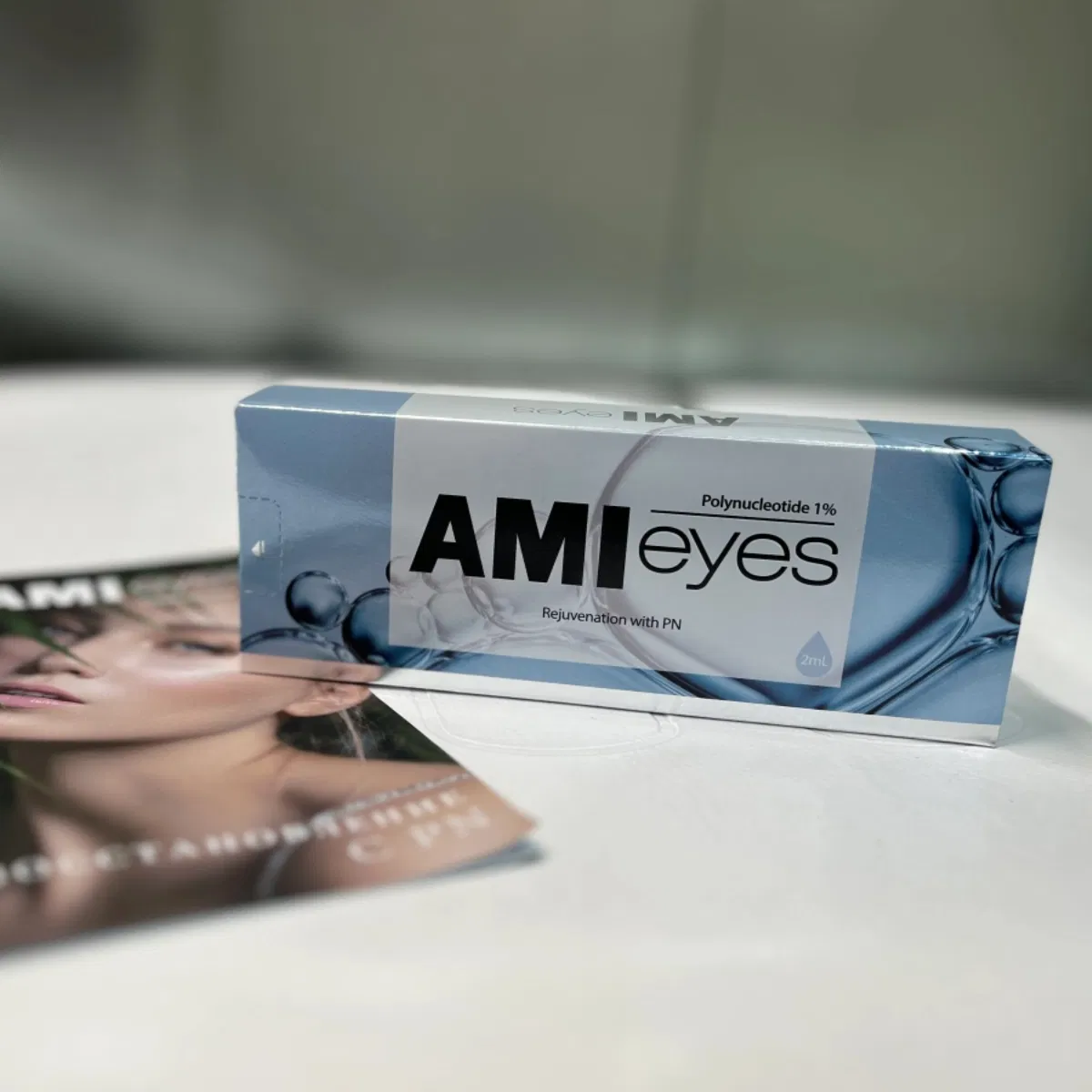 Ami Eye Lumi Eyes 2ml Cross-Linked Pdrn Mesotherapy of The Eve Area Tear Trough Filling Effect Remove Dark Circle Eyes Care