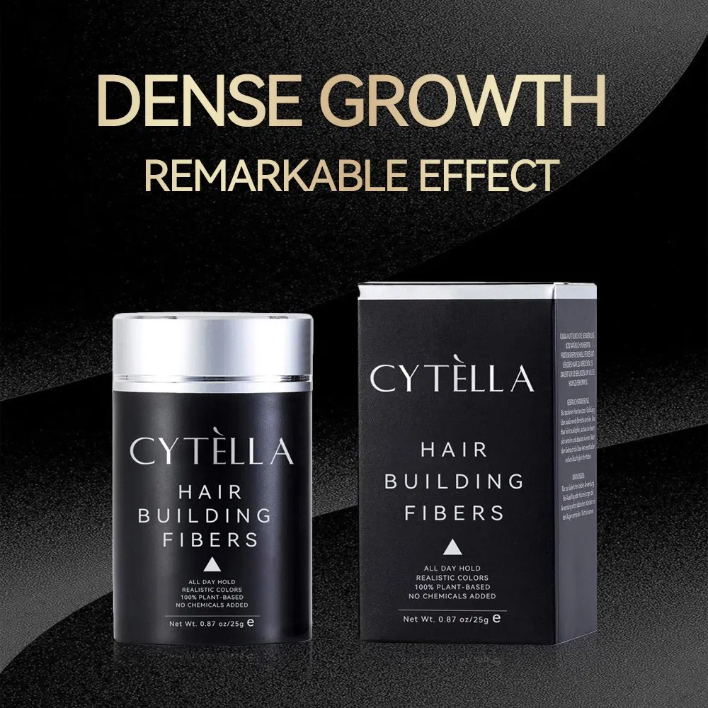 100% Fibras de Construção para Cabelo Preto à Base de Plantas