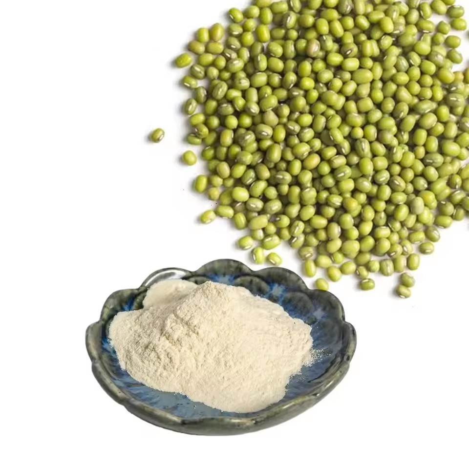 Proteína Peptídica Natural de Feijão Mungo Hidrolisado em Pó de Feijão Verde de Alta Qualidade 100%