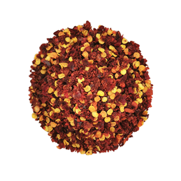 Pó de pimenta de vegetais desidratados e flocos de pimenta para cozinhar lanches e temperos