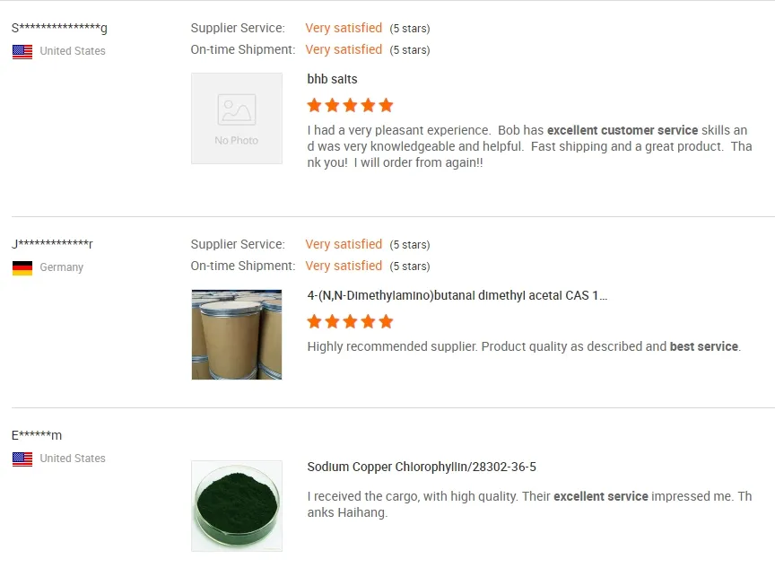 Feedback dos compradores