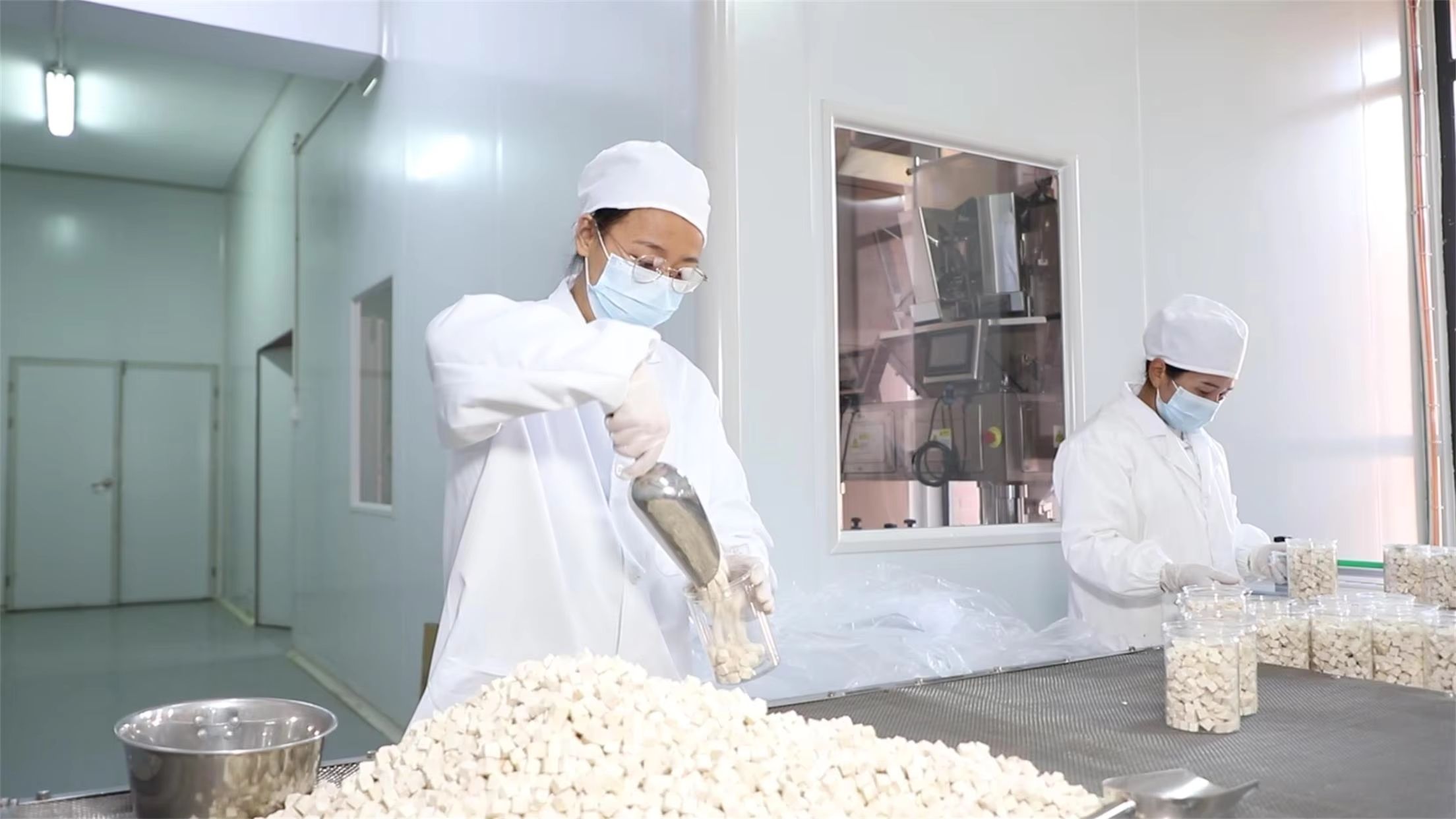 Linha de enchimento automatizada Xi'an Ajuro Biology - produção de suplementos naturais
