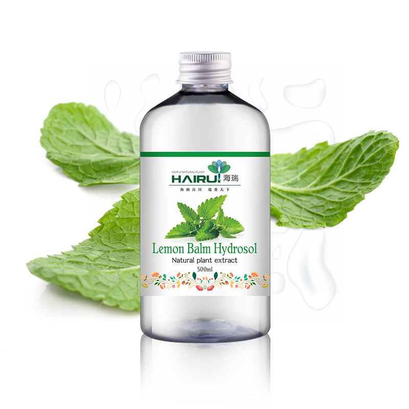 100% Hidrosol de Melissa Pura para Cuidados Nutritivos da Pele e Água Floral de Erva-Cidreira por Atacado