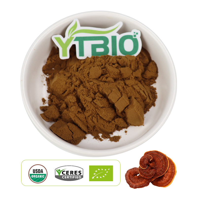 Preço em grande quantidade de pó de extrato de cogumelo reishi natural polissacarídeos