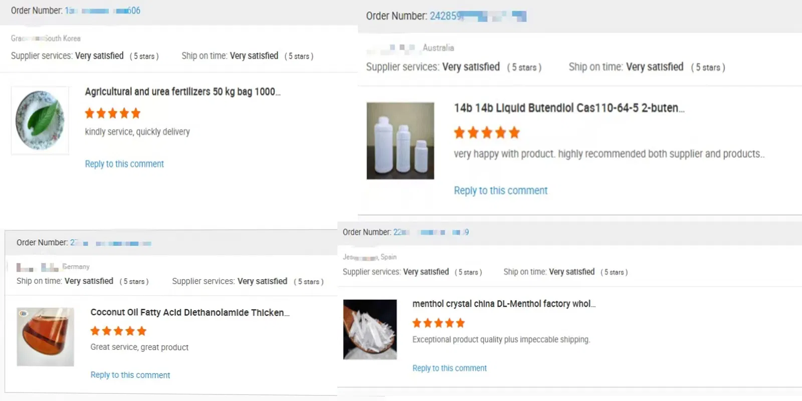 Feedback do cliente 1